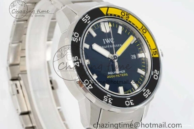 MIROTIME 0315 Durable Aquatimer Automatic SS RSF 1:1 Best Edition Black Yellow Dial on SS Bracelet A 7071